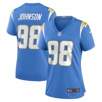 womens nike austin johnson powder blue los angeles chargers